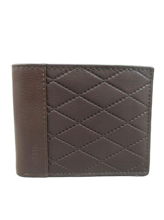 Fossil Other - Fossil Journee Traveler Men's Brown Leather Wallet NEW